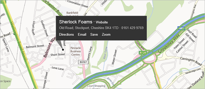 Sherlock Foams Map